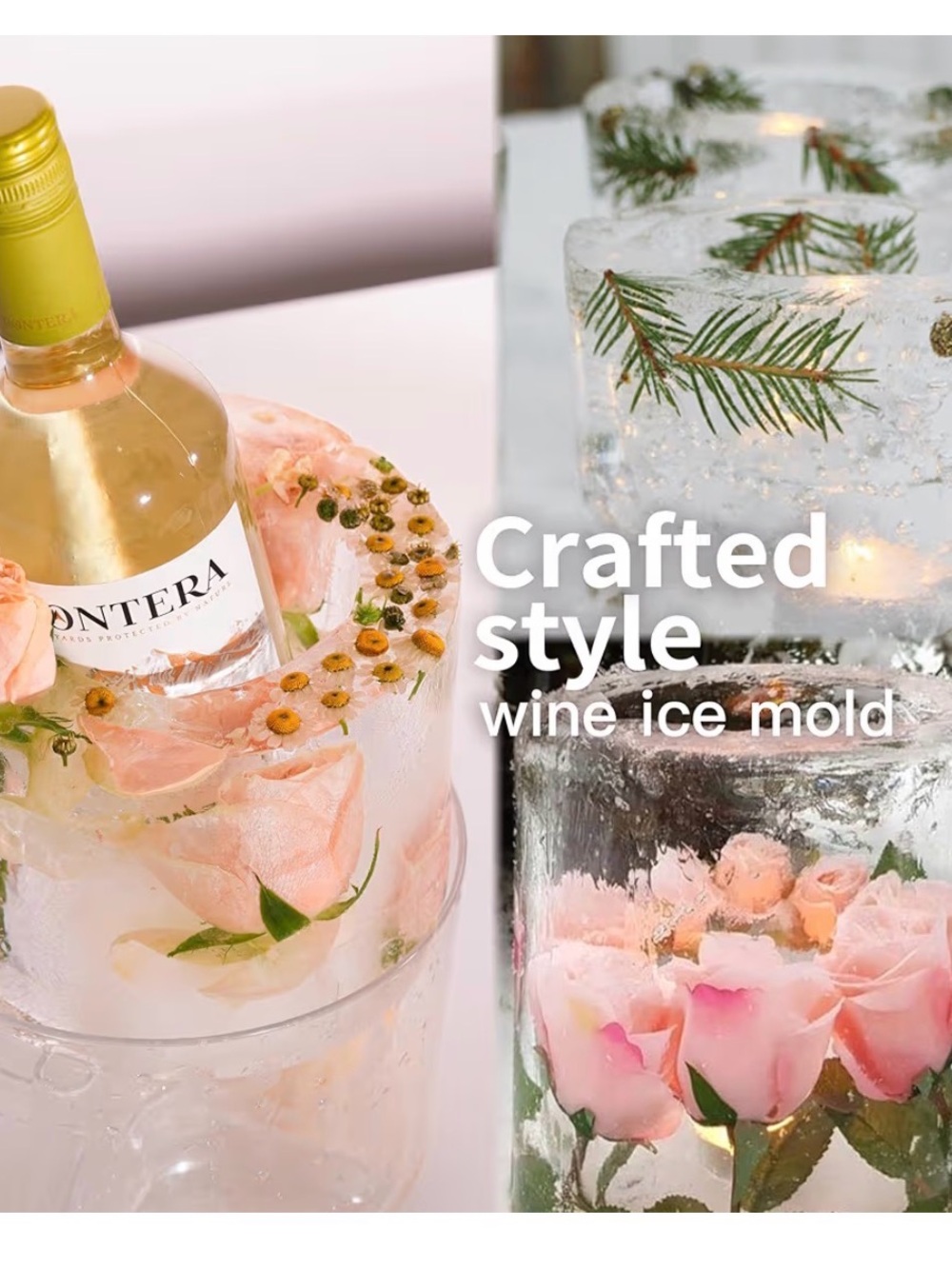 DAMON LIGHT Ice Mold, DIY Add Floral or Fruits Decor for Party Special Event - Picture 7 of 14